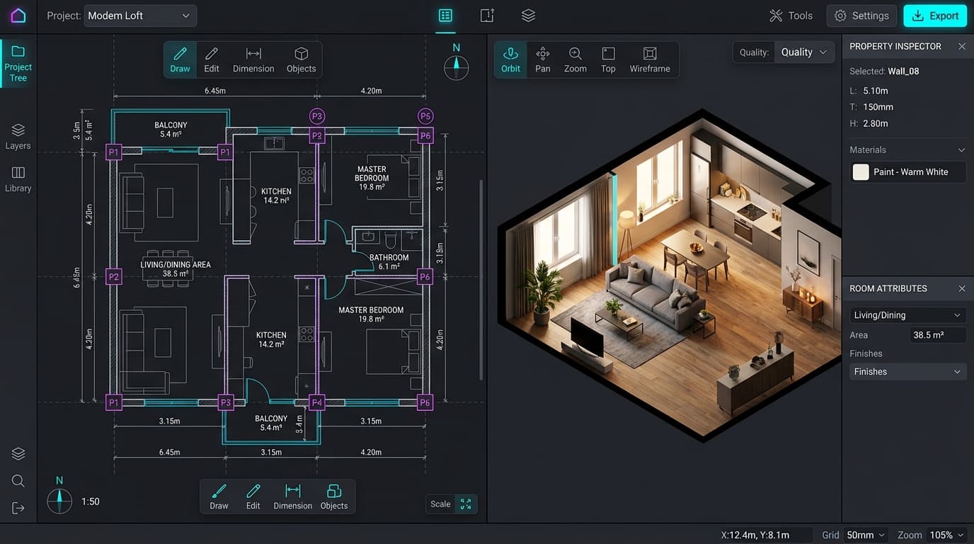 Floorplanner 2D/3D
